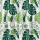 thumbnail image 5 of Cortina de ducha de PEVA impermeable y resistente al moho, 180 x 180 cm, con 12 anillas, diseño de hojas verdes, 5 of 5