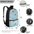 thumbnail image 5 of Uourmeti Polyester School Backpack Daypack With Cute Axolotl Capybara Pattern - Durable for School Daily Use and Short Travel, 5 of 6