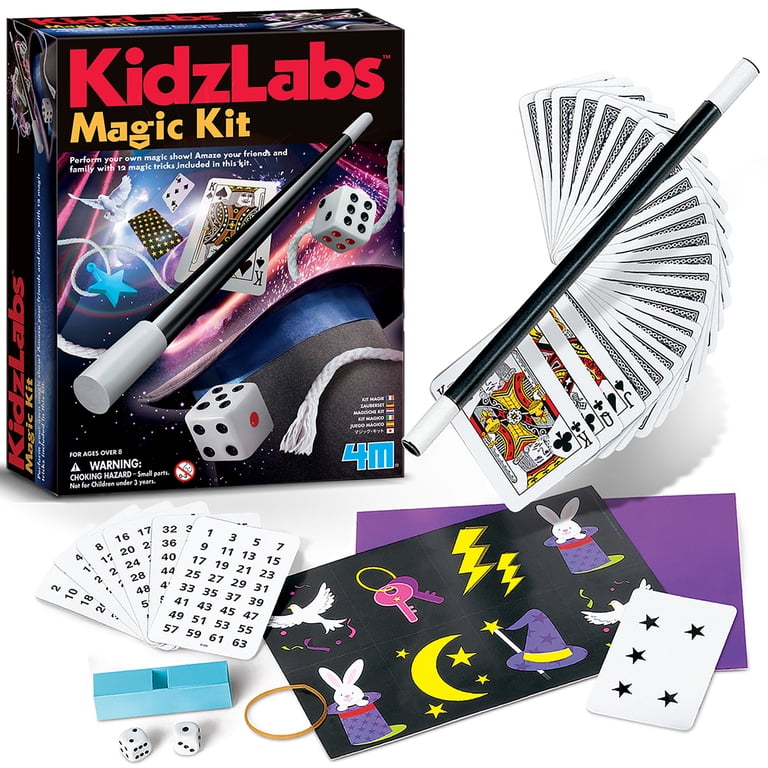 4M: KidzLabs: Magic Kit - Learn & Perform 12 Magic Tricks, Slight