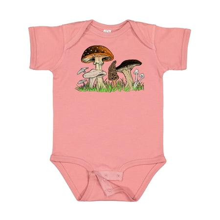 

Inktastic Mushroom Hunting for Morel Mushroom Gift Baby Boy or Baby Girl Bodysuit