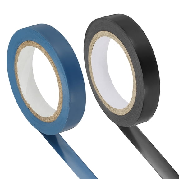 Uxcell Grip Fishing Tape, Racquet Finishing Tapes Racket Accessories Sticky Seal - Fitting for (Tennis, Badminton, Squash), 2 Pack & 32.8ft & Blue/Black