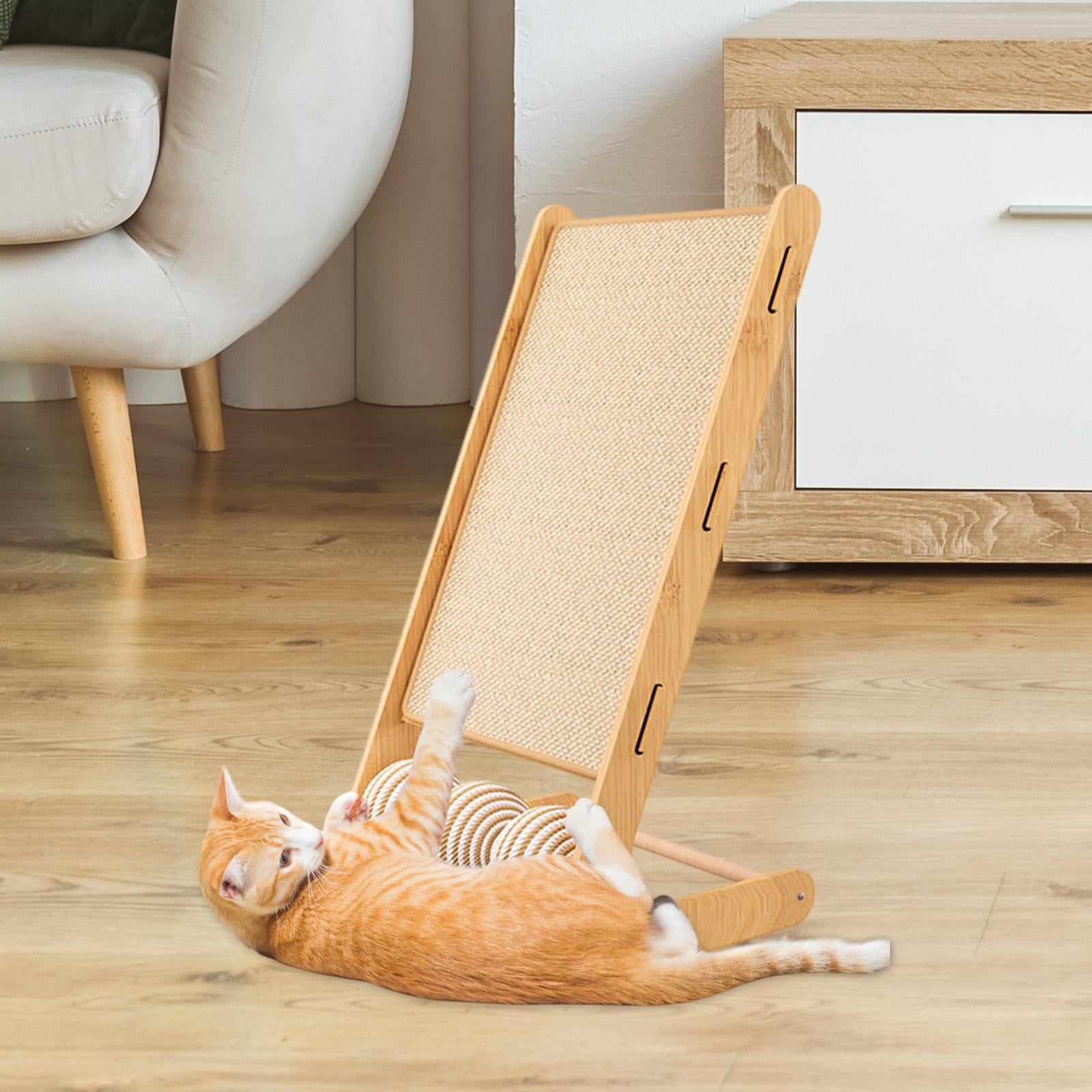 Bothyi Cat Scratching Board Cat Interactive Toy Playing Resting Stylish Grind Claws for Top Balls