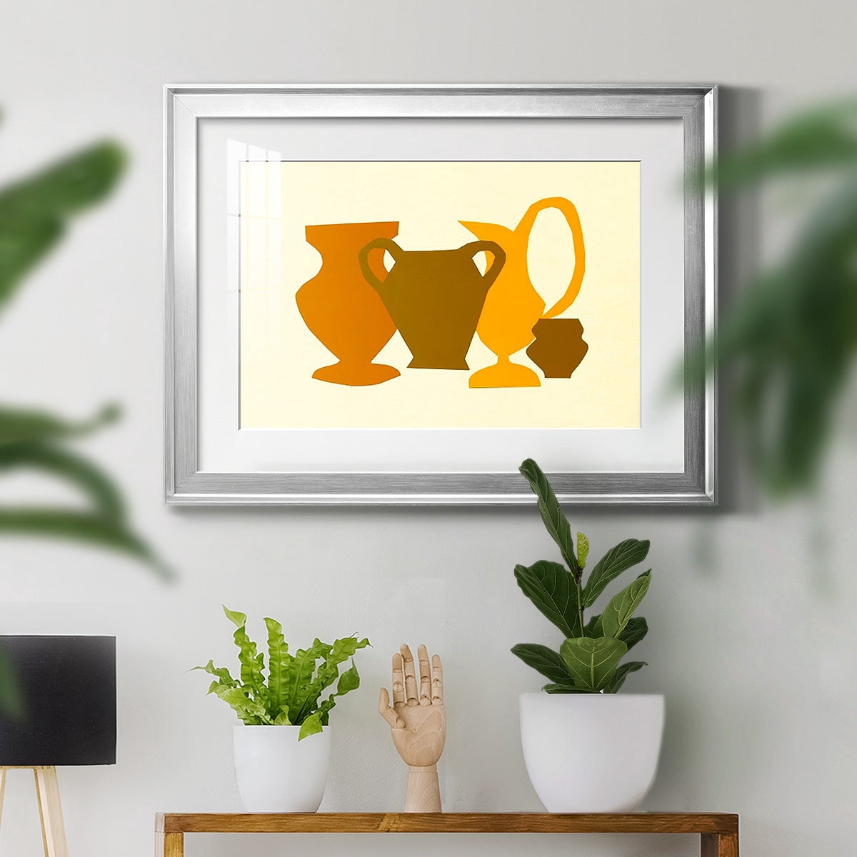 Posing Pottery II Premium Framed Print - Ready to Hang