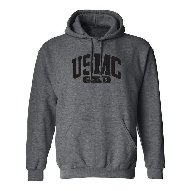 USMC Est.1775 Adult Hooded Sweatshirt - Walmart.com
