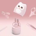 thumbnail image 3 of Baby Nail Care Set Baby Manicure Pedicure Kit with Protective Case for Newborn Infant Toddler Light Pink, 3 of 4