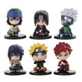 thumbnail image 1 of 6pcs/set Delicate Craft Naruto Toy Base Design Pvc Naruto Itachi Hatake Figurine For Decoration, 1 of 3