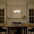 thumbnail image 3 of Kichler Winslow 5 Light Brushed Nickel Contemporary Chandelier with Clear Seeded Glass, 3 of 13