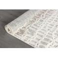 thumbnail image 3 of Beverly Rug Modern Micro Loop Geometric Grid Non Shedding Area Rug White 8x10, 3 of 9