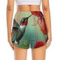 thumbnail image 4 of Haiem Hummingbird Floral Paradise Women's 2 in 1 Running Shorts - Lightweight Athletic Workout Gym Yoga Breathable Sports Shorts Liner with Phone Pockets-Medium, 4 of 9