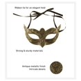 thumbnail image 6 of Attitude Studio Steampunk Metallic Venetian Masquerade Phantom Mask - Gold, 6 of 8