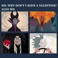 thumbnail image 2 of Men's Disney Villains Valentine's Day Meme EVIL  Long Sleeve Shirt Navy Blue Small, 2 of 4