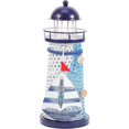 thumbnail image 4 of Sturdy Nautical Lighthouse Candle Holder for Table Centerpiece, Home Decoration, and Beach Theme Parties – Mediterranean Style Design, 4 of 5