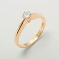 thumbnail image 3 of LBG British Made 9k Rose Gold Cubic Zirconia Womens Engagement Ring - 33 size options - Size 10.25, 3 of 7
