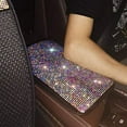 thumbnail image 6 of eing Bling Crystal Diamond Center Console Pad, Multicolor, Automotive Decorative Interior Accessory, 6 of 7