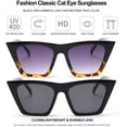 thumbnail image 3 of Gafas de sol cuadradas de ojo de gato para mujer, moda vintage, tendencia, 3 of 5