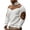 White, variant on Men's Color Block Shoulder Corduroy Sweatshirt - Quarter Zipper Mock Neck Pullover Top with Elbow Patches, Casual Style, Soft Fabric for Daily Comfort,White,S