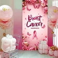 thumbnail image 4 of Ribbon Awareness Door Cover Decor, Polyester Breast Cancer Support Banner for Events & Offices, Inspirational Health Cause(Pink), 4 of 6