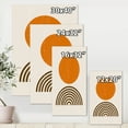 thumbnail image 4 of Designart ' Abstract Minimal Rainbow and Orange Sun I ' Modern Canvas Wall Art Print, 4 of 4
