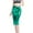 Green, variant on vigerkar Women's Shiny Metallic Liquid High Waist Knee-Length Pencil Skirt Gold, M