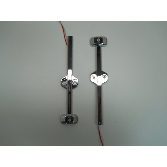 1 Pair Tecniq Red/Amber Trailer Fender marker light chrome case LED clearance