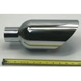 thumbnail image 5 of Exhaust Tip 2.25" Inlet 5.00" Outlet 12.00" Long Slant 304 Stainless Steel Chrome Plated WCHRSS50012-225-S Wesdon Exhaust Tip, 5 of 8