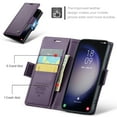 thumbnail image 2 of Case for Samsung Galaxy A23 4G Wallet Case, Retro PU Leather Flip Case with Magnetic Closure, [RFID Blocking] Card Holder and Kickstand for Men Women, TPU Shockproof Full Protective Case, Purple, 2 of 8