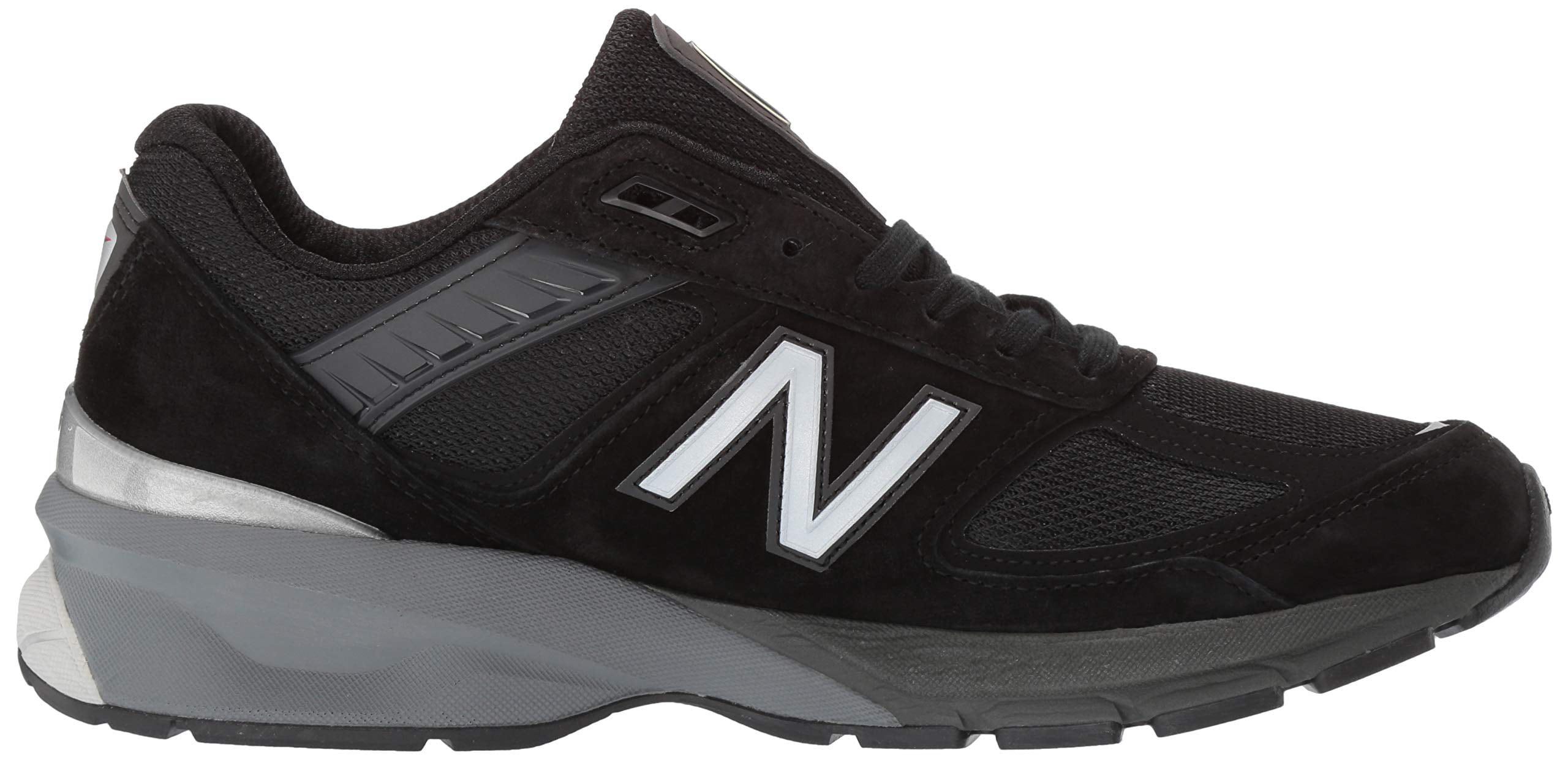 New Balance Extra Wide Men's 990V5-4E Made in USA Sneaker 990BK5 990GL5  990NV5 (8 4E US Men, Black/Black)