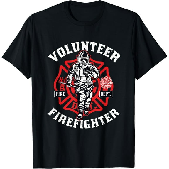 Volunteer Firefighter Design for Men Fireman T-Shirt