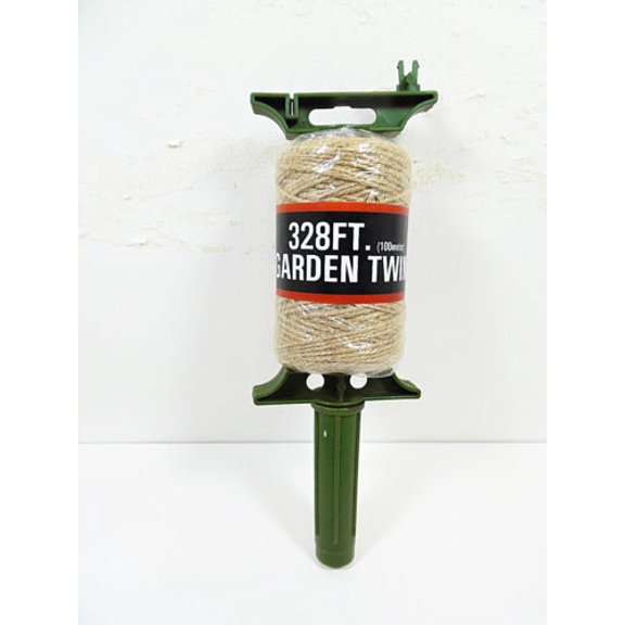 Twine Natural Jute String 328 Feet with Roller Dispenser Handle