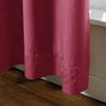 thumbnail image 5 of TWOPAGES Velvet Light Filtering Drape Pinch Pleated Curtain for Bedroom, 1 Panel, 52"x96", Red, 5 of 6
