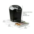 thumbnail image 3 of Mind Reader Single Serve Coffee Pod Drawer, 30 Pod Capacity, 10.5"L x 12.75"W x 2.5"H, White, 3 of 10