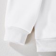 thumbnail image 5 of Girls Sequin Bow Rugby Print Casual Sweatshirt Clothes, 5 of 5