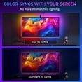thumbnail image 6 of Soifcik 14.76ft TV LED Backlight with Screen Sync Sensor, App Control RGB Strip for 55-65" TVs, Game & Movie Color Changing, 6 of 11