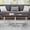 Walnut and White, variant on FENGFAN Contemporary Rectangular Coffee Table Weathered Gray Beige Engineered Hardwood MDF Cross Base Living Room Tea Table