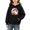 Z107 Black, variant on Little Girls Boys Halloween Hoodie Cute Ghost Long Sleeve Hooded Sweatshirt Kids Comfortable Fall Winter Warm Outerwear for Holiday Party