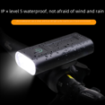 thumbnail image 4 of Luz de bicicleta KO2, luz de bicicleta de montaña, luz de conducción nocturna, luz delantera recargable por USB, 1000 lúmenes, 4 of 5