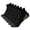 Black, variant on 6 Pairs Men's Mesh Athletic Short Socks with Heel Tab, Color Block Striped Breathable Sports Socks for Running Training or Gym, Moisture Wicking and Cushioned White