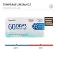thumbnail image 5 of 20X TempU05 Registrador de Datos de Temperatura 60 Días Analizador de Temperatura Desechable PDF USB, 5 of 5