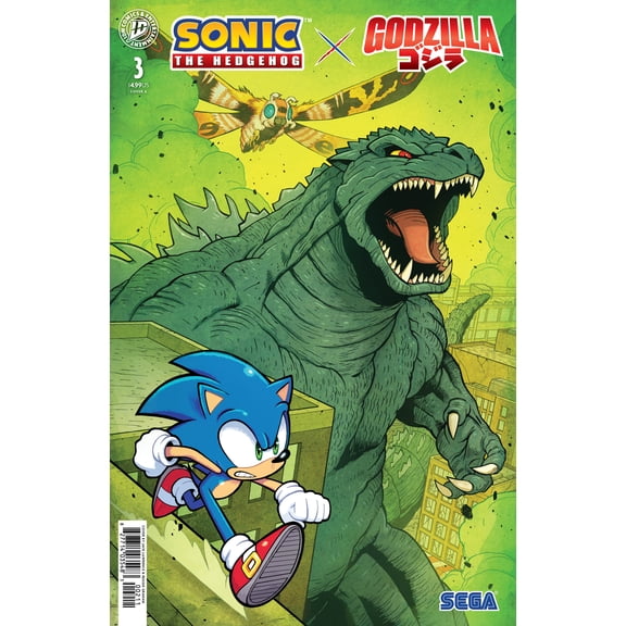 Collectible Sonic the Hedgehog X Godzilla #3 Cover A - IDW Publishing - October 14 2026