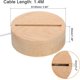 thumbnail image 2 of Soporte de base de luz LED de madera, pedestales redondos de madera de 3,94 pulgadas de diámetro para luces blancas cálidas para arte de cristal con luz nocturna acrílica, color madera, 2 of 5