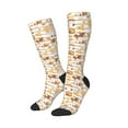 thumbnail image 2 of Bingfone Compression Socks For Women And Men Long Socks For Running Athletic Cycling Nurse-Cute Bee Gnome, 2 of 9