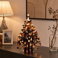 thumbnail image 6 of Aoznliie DIY Beaded Christmas Tree Kit, Halloween Bead Kit Christmas Tree for Desk, 8x4 inch Tabletop Christmas Decor for Home Office, Black, 6 of 7