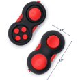 thumbnail image 3 of Fidget Pad 8 Fun Features, Retro Classic Controller Handheld Game Pad, juguete sensorial para aliviar la ansiedad y el estrés para niños, adultos, Adhd (rojo) Feliz Sencillez, 3 of 5