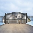 thumbnail image 2 of ALEKO Steel Single Sliding 14 x 6 ft Black Driveway Gate Paris Style, 2 of 9