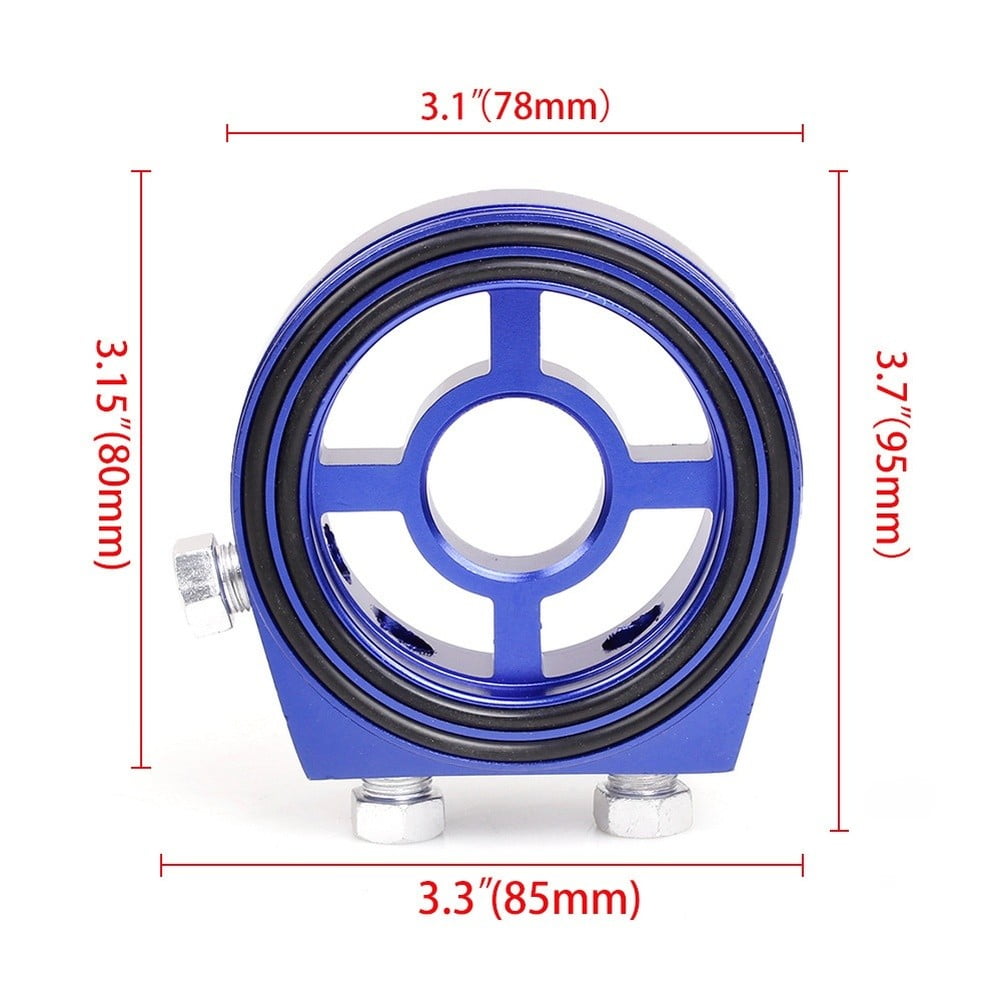 Versatile Oil Filter Sandwich Plate Adapter With Oil Pressure Temperature Sensor