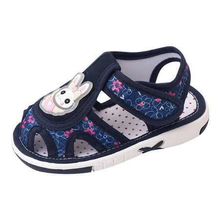 

Girls Sandals Summer Children Shoes Flat Sole Non-Slip Lightweight Hollow Breathable Comfortable Soft Upper Baby Daily Footwear Casual First Walking