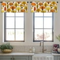 thumbnail image 3 of LALILO Kitchen Curtain Valance With Trees Autumn Tree Autumn Rod Pocket Window Curtain 52"x 18" Set of 2, 3 of 5