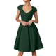 thumbnail image 5 of Vestido retro de fiesta liso para mujer: diseño informal de corte A, cintura alta para diversas ocasiones, tallas S-XXL., 5 of 5