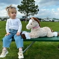 thumbnail image 2 of LGHDIWN Giant Horse Stuffed Animal, Large Horse Stuff Plush Toy for Girl Kid Boy, Realistic Stuffed Pony Plush Pillow Gifts for Birthday Party Favor Christmas Decor, 21.6 inches, Brown, 2 of 7