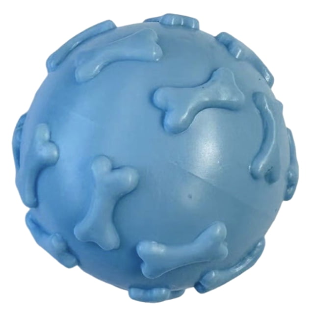 Squeaky Dog Ball Raised Texture Dog Chew Toy Bite-Resistant Puppy Teething Toy for Dogs Teeth Cleaning Boredom Relief